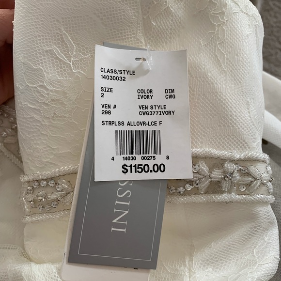 Oleg Cassini Wedding Dress- brand new with tags - Picture 4 of 8